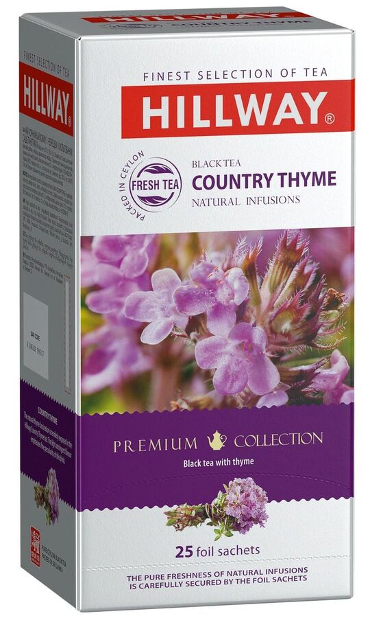 Hillway Country Thyme чай с луговым чабрецом в сашетах, 25 шт