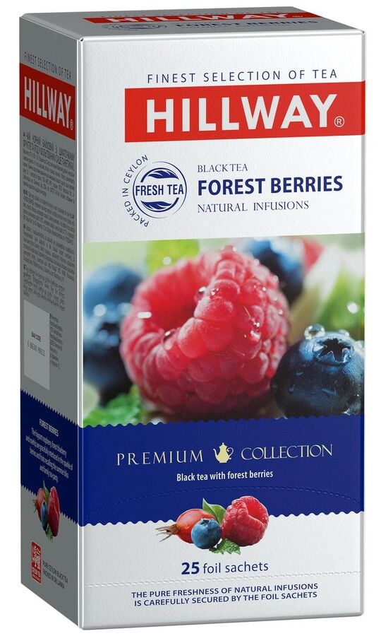 Hillway Forest Berries чай с лесными ягодами в сашетах, 25 шт