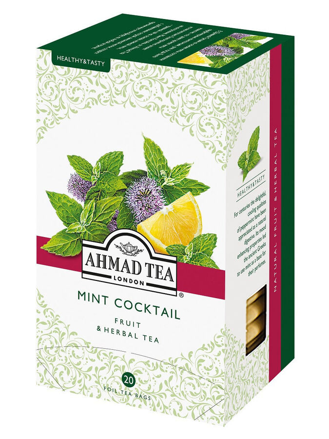 Травяной чай Ахмад &quot;Ahmad Tea&quot; Mint Cocktail с мятой и лимоном,20 пак
