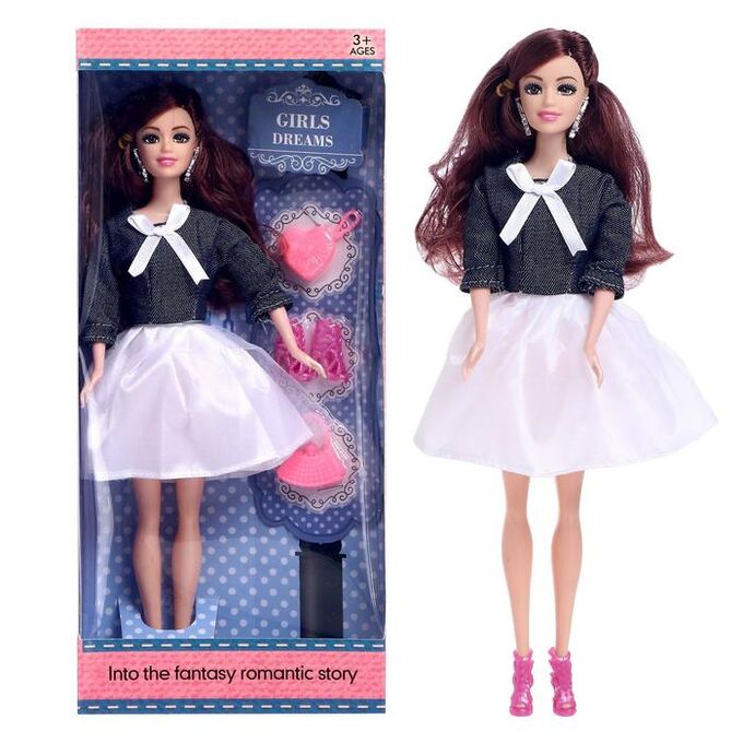 Кукла модель «Алла» в платье, с аксессуарами, МИКС