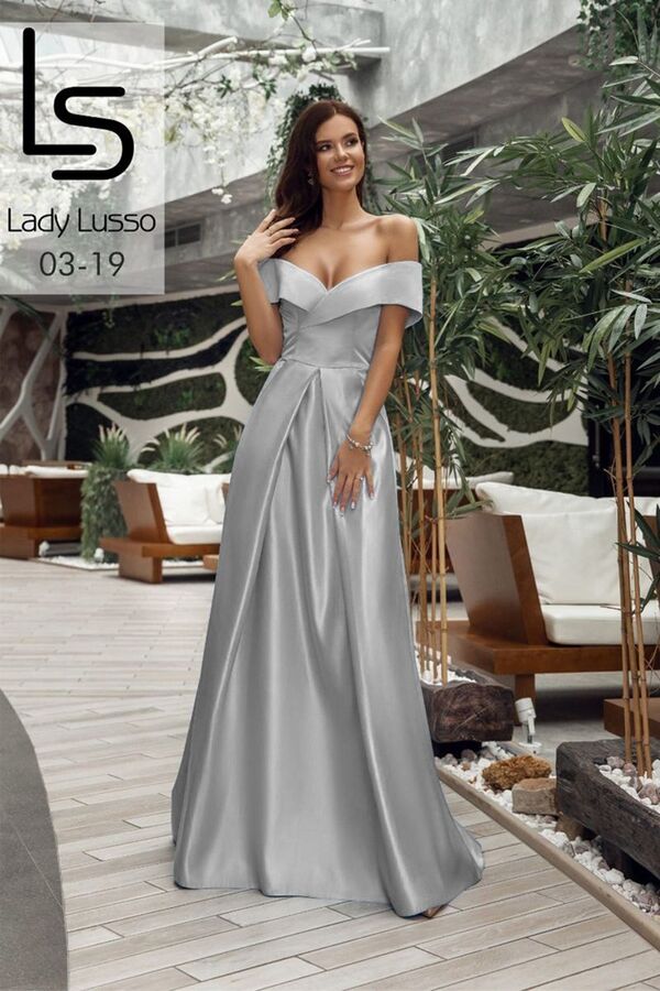 Платье Lady Lusso 11 19 Серый
