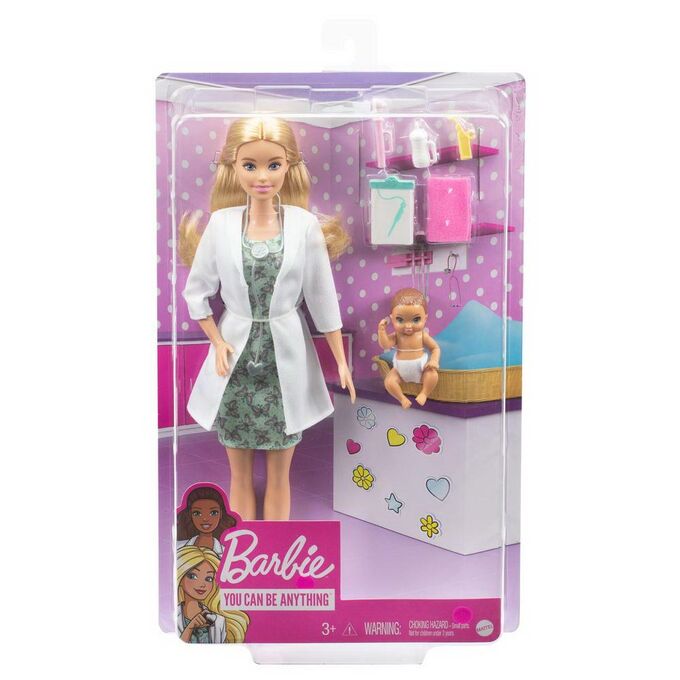 Кукла Mattel Barbie Доктор педиатр с малышом пациентом3