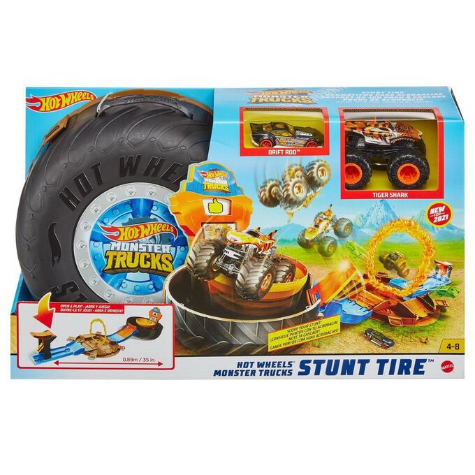 Игровой набор Mattel Hot Wheels Монстр трак Автотрек Трюковая арена5