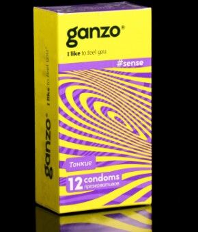 Презервативы «Ganzo» Sense, тонкие, 12 шт
