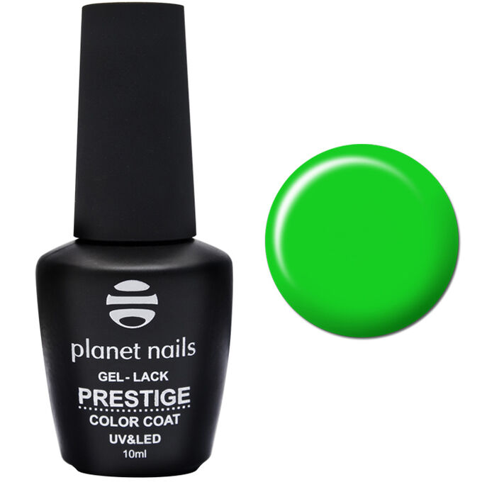 Beautix Гель-лак Неоновый зелёный «PRESTIGE» Planet Nails 10 мл