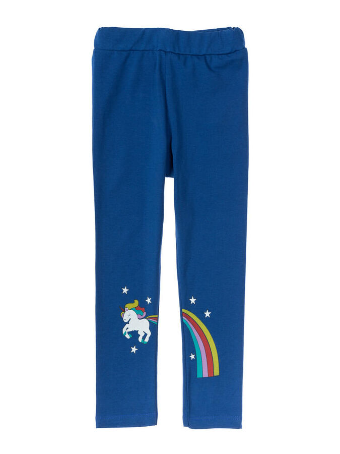 wonderlandiya Лосины для девочек &quot;Rainbow horse blue&quot;, цвет Синий