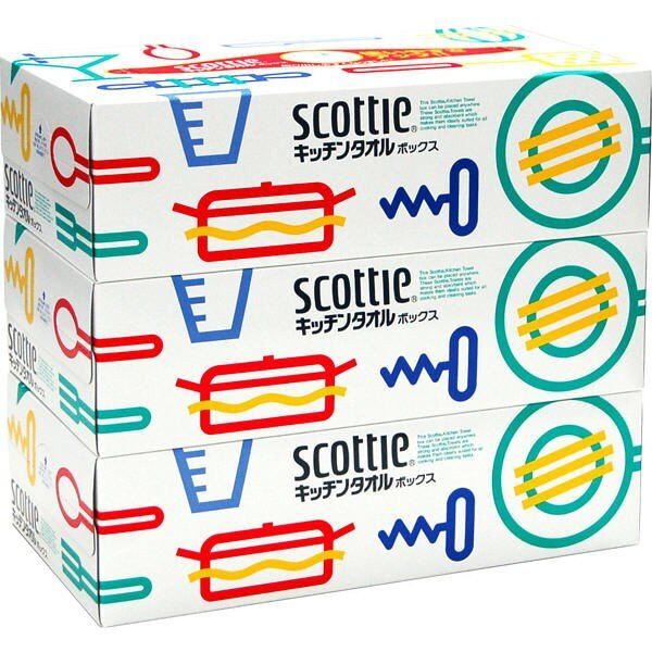Бумажные кухонные полотенца в коробке Crecia &quot;Scottie&quot; двухслойные 3 упаковки