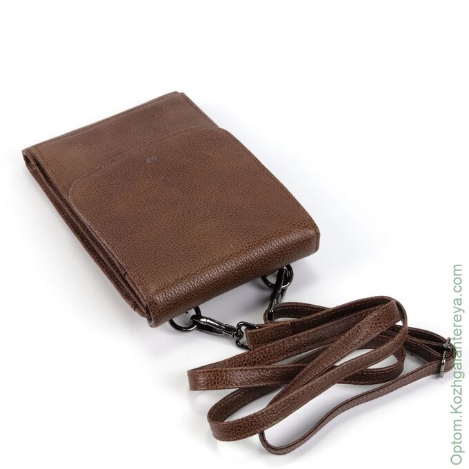 Мужская кожаная сумка-портмоне 2019958А К78 Марроне Гиалло коричневый