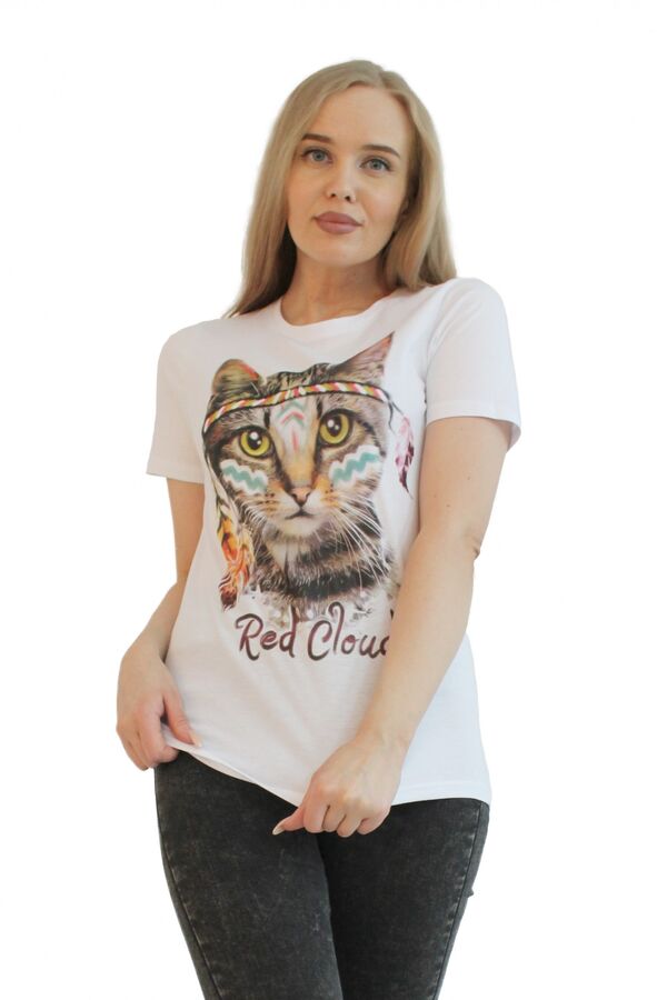 URBAN STYLE Футболка женская N11022-013 белый