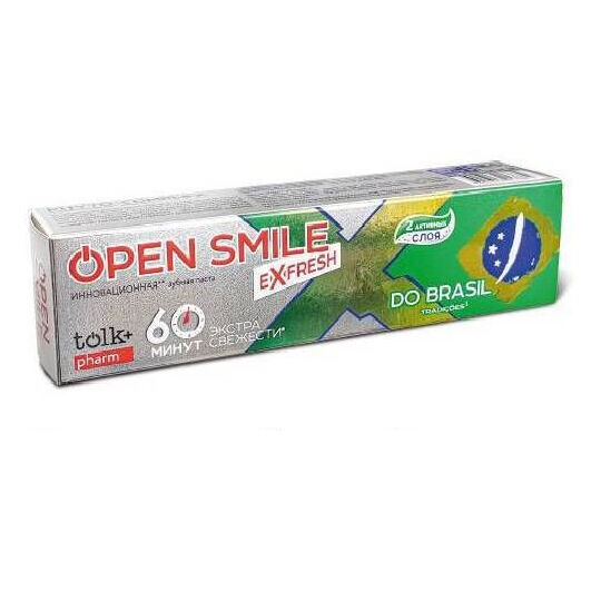 Инновационная зубная паста TOLK Open Smile eXfresh BRASIL 115 гр