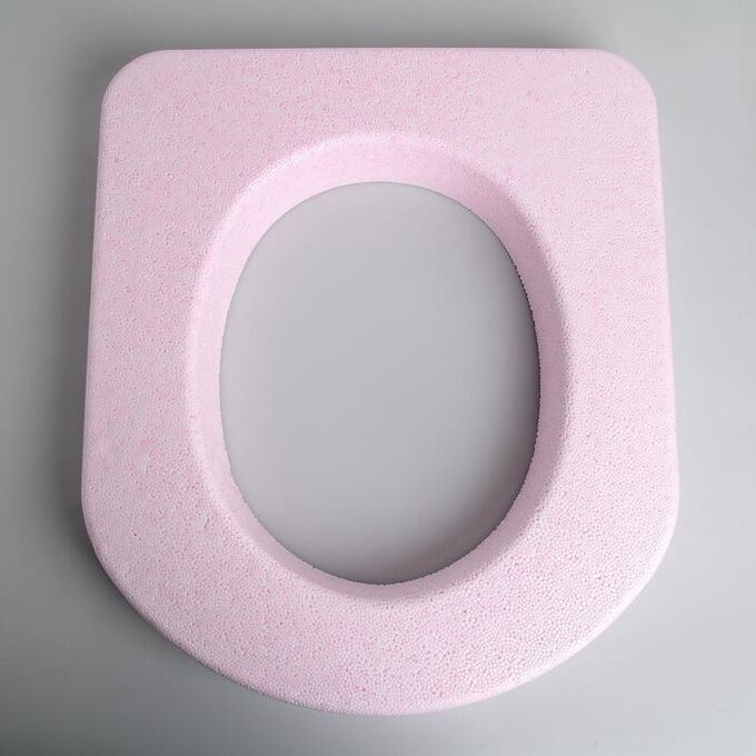 Сиденье для уличного туалета, 44 ? 38 ? 6 см, пенопласт, розовое