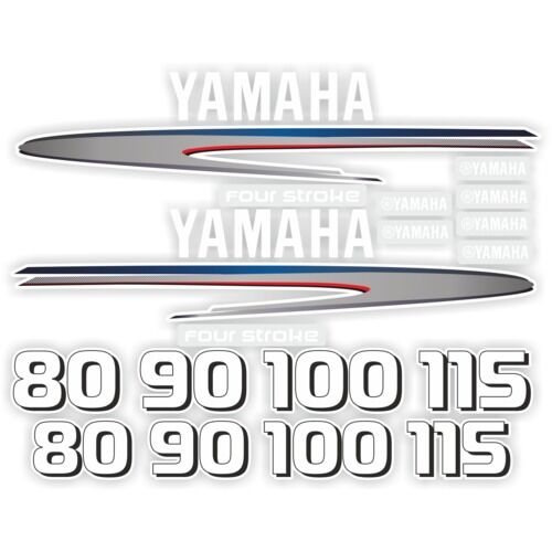 Наклейка Yamaha (комплект 80, 90, 100, 115)