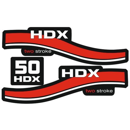 Наклейка HDX (комплект 50)