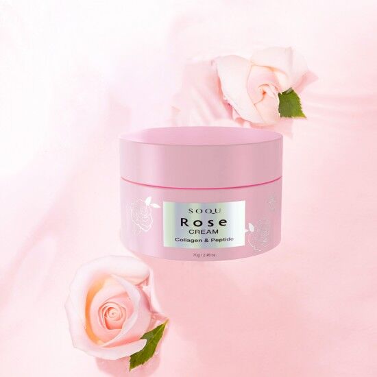 Крем с экстрактом розы. SOQU Rose Cream. Крем для лица с экстрактом розы. Крем коллаген roze.