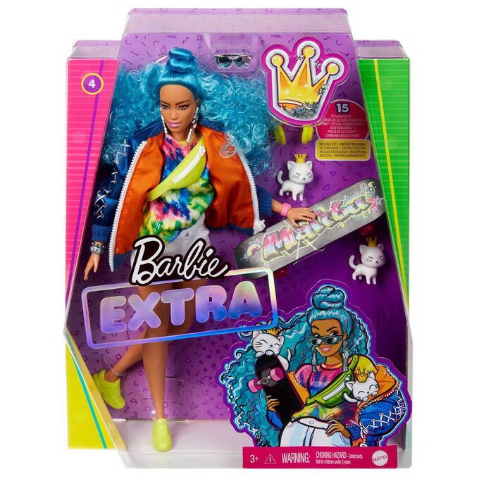 Кукла Mattel Barbie Экстра с голубыми волосами61