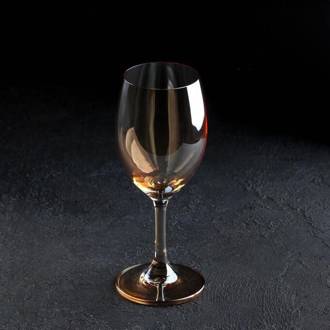 Бокал для вина «Родос», 250 мл, 7?17 см, цвет золотой