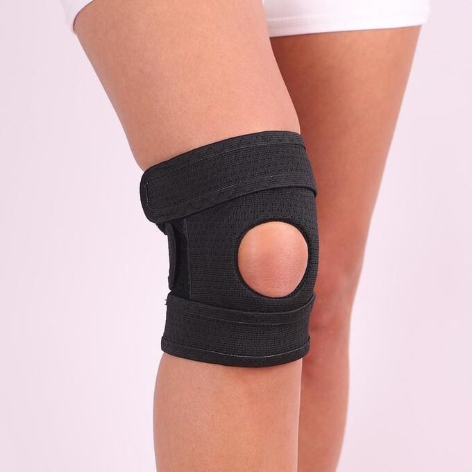 Бандаж для коленного сустава - &quot;Крейт&quot; (№5, черный) F-514, обхват колена 45-47 см
