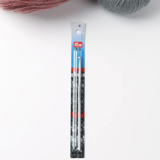Крючок для вязания, d = 3,5 мм, 14 см