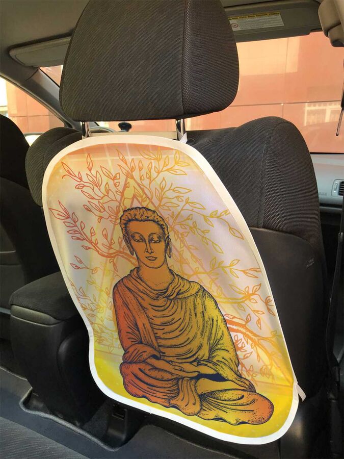 Универсальный чехол-накидка на автокресло «Медитирующий Будда.Путь к нирване»