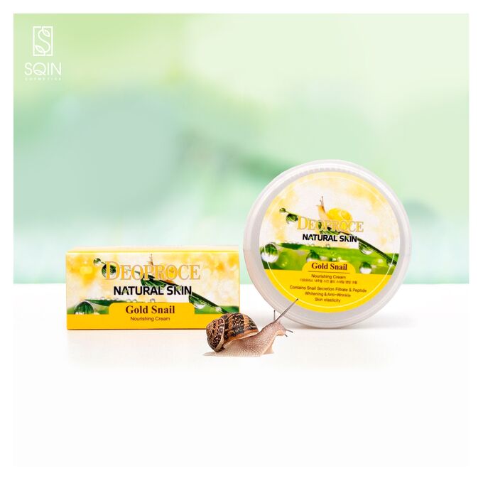 Крем д/лица "Золотая Улитка" DEOPROCE Natural Skin GOLD SNAIL 100гр ...