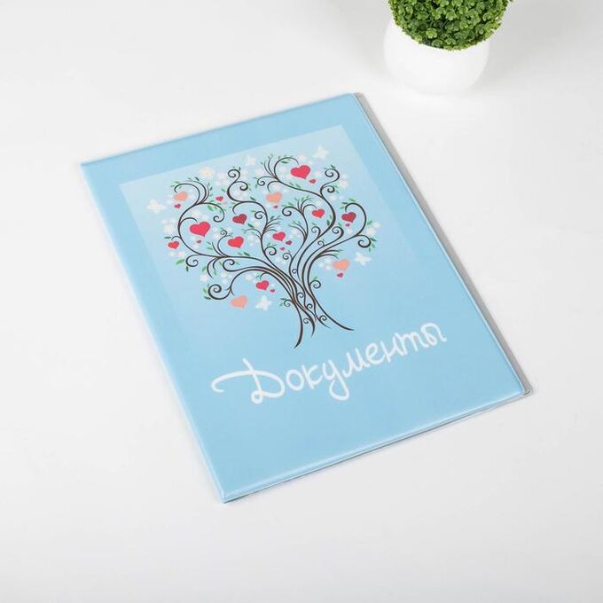 Папка для семейных документов, 4 комплекта, цвет голубой. Домашняя ...