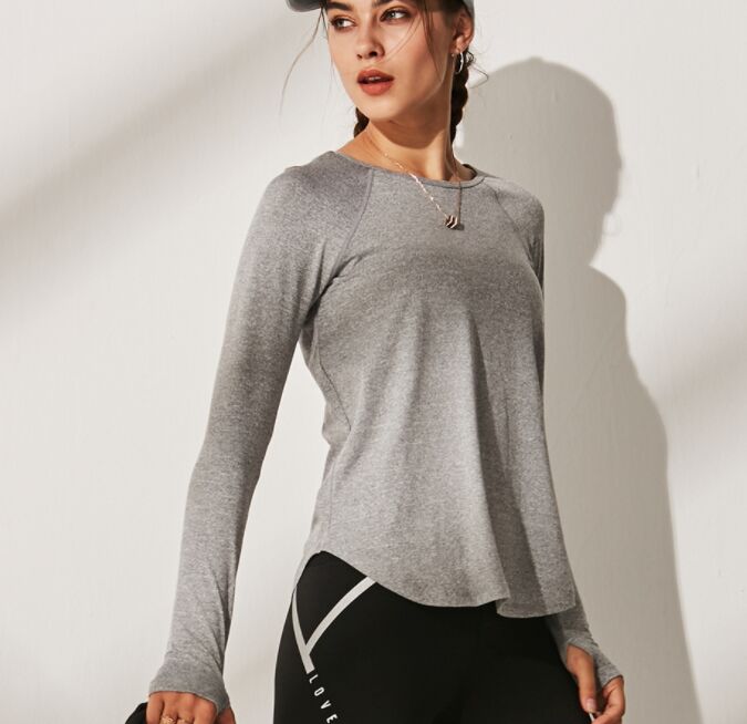 Женская спортивная кофта, цвет серый