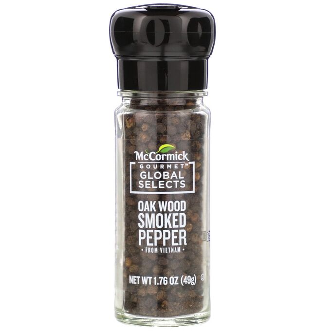 iherb McCormick Gourmet Global Selects, Oak Wood Smoked Pepper From Vietnam,  1.76 oz (49 g)