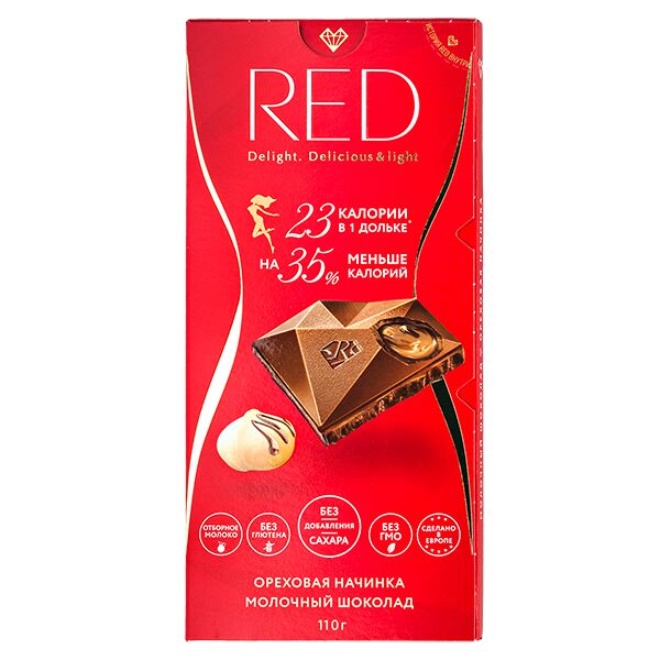 Шоколад Red Delight, молочный