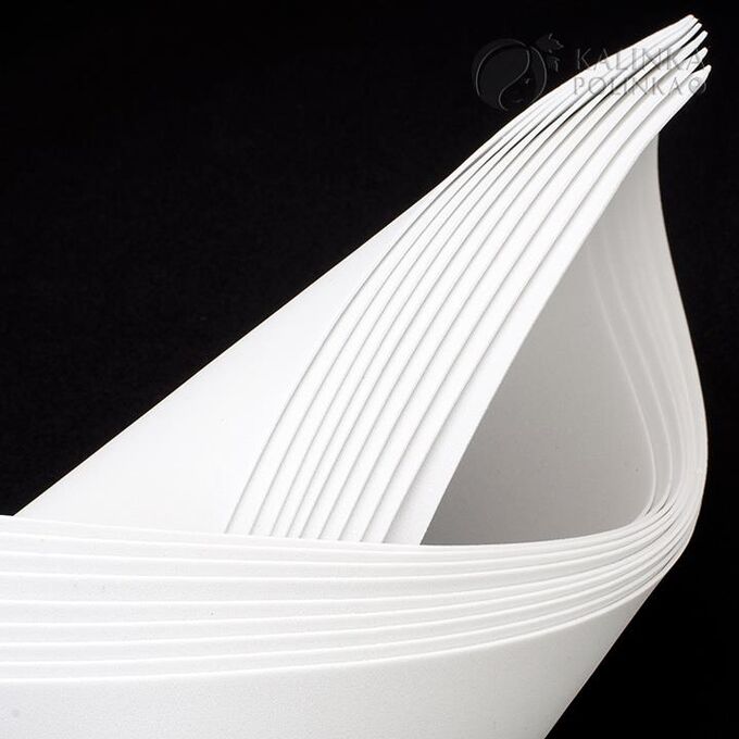 Фоам ЭВА (пластичная замша), белый, р-р листа 20х30мм, толщина 1мм, пр-во КНР.