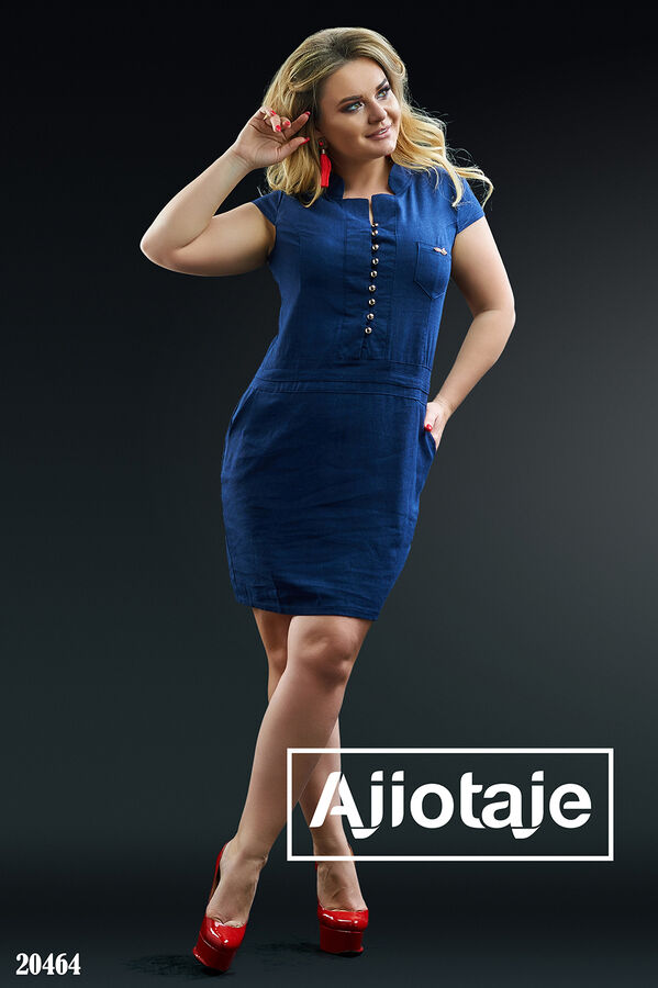 Ajiotaje Платье миди темно-синего цвета