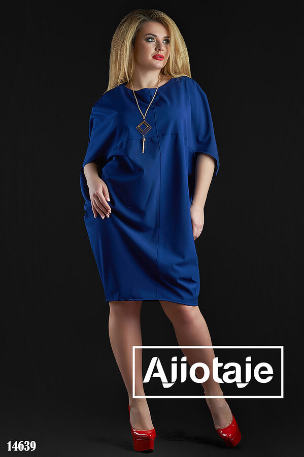 Ajiotaje Платье темно-синего цвета с кулоном в комплекте