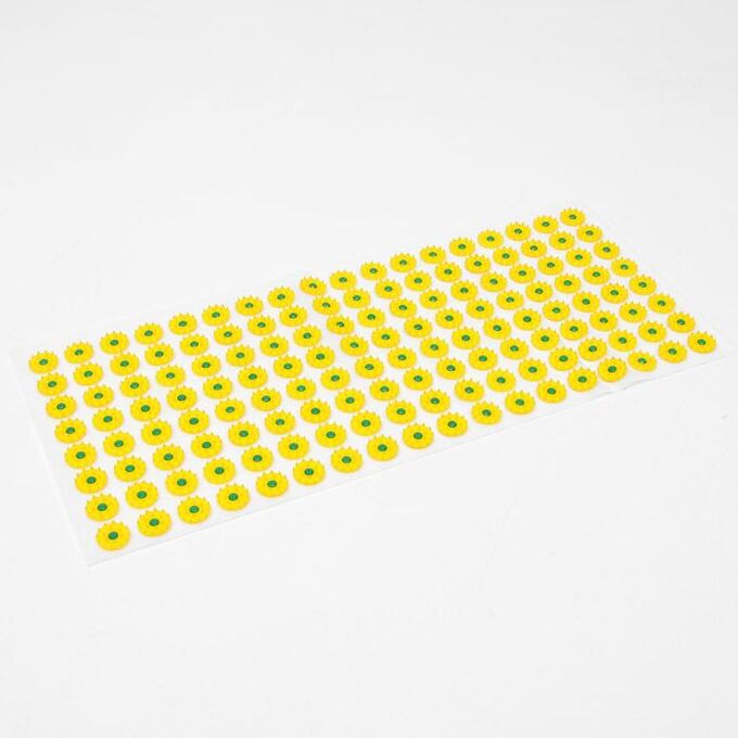 Аппликатор &quot;Кузнецова&quot;, 144 колючки, спанбонд, 26 х 56 см, жёлтый.