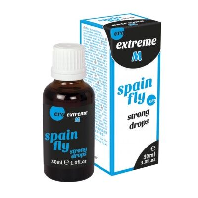 ero by HOT Возбуждающие капли ЭКСТРИМ М ИСПАНСКИЙ ПОРЫВ СТРОНГ/EXTREME M SPAIN FLY STRONG DROPS для мужчин, 30 мл
