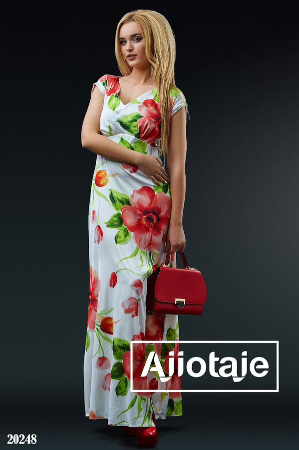 Ajiotaje Платье в пол с V-образным вырезом