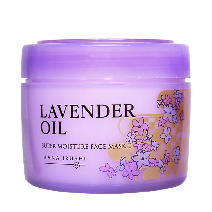 HANAJIRUSHI Lavender Oil Super Moisture Face Mask — супер увлажняющая водная маска для лица с маслом лаванды,220