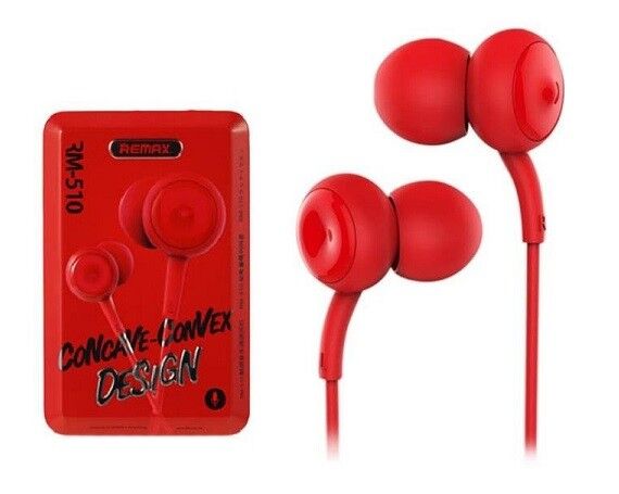 Наушники Remax RM-510 красные с микрофоном