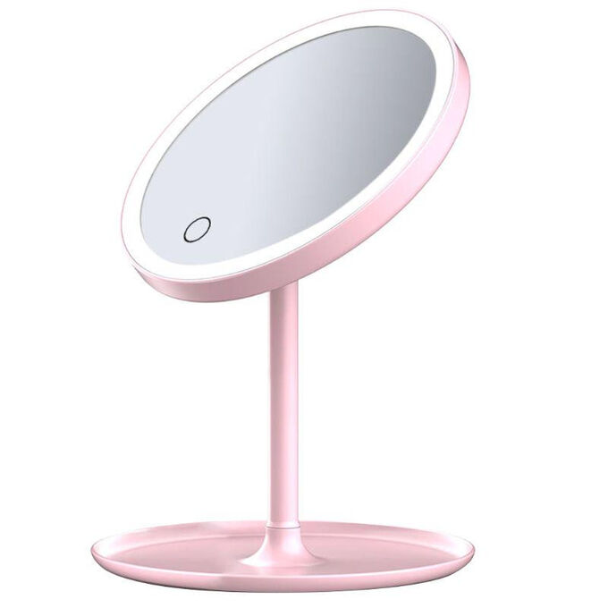 Xiaomi Зеркало для макияжа с подсветкой розовый