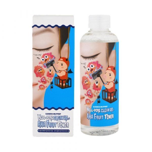 Elizavecca MilkyPiggy Hell Pore Clean Up AHA Fruit Toner Тонер для лица с AHA и BHA кислотами, 200мл