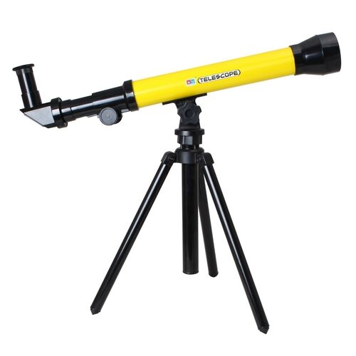 Игрушка Телескоп со штативом (зум 20х/40х/60х) аксесс, цв.желтый, 47,5*22 см