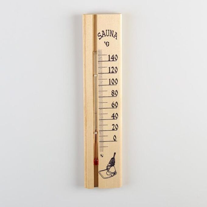 Деревянный термометр для бани и сауны &quot;Sauna&quot; в пакете