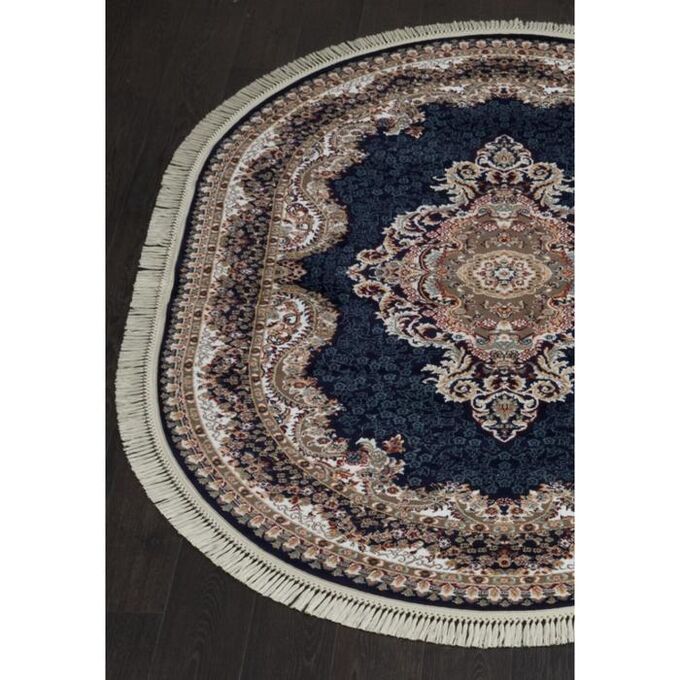 Ковёр овальный Isfahan d506, размер 160x220 см, цвет navy