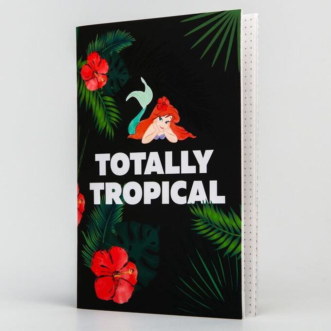 Disney Тетрадь софт-тач А5, 40 листов, Totally tropical, Принцессы
