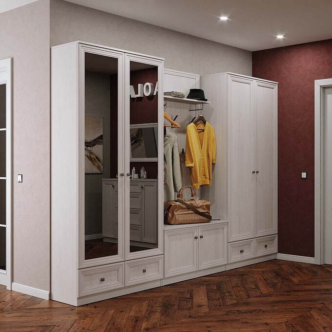Paola 74 (прихожая) Шкаф для одежды и белья Зеркало