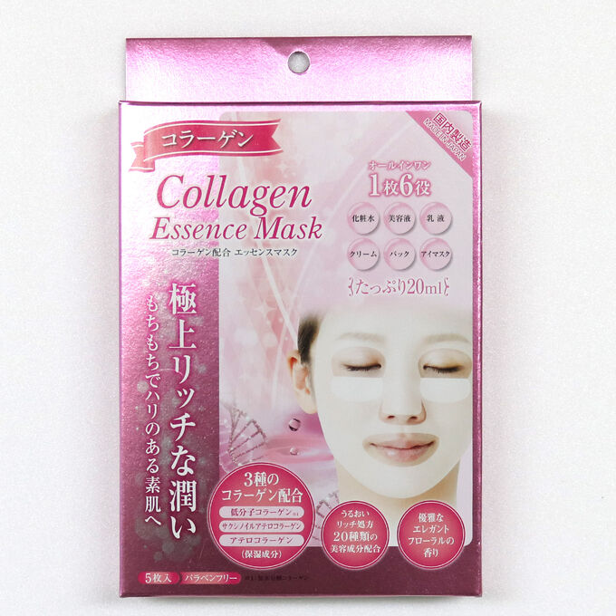 642147 Маска для лица с коллагеном (Collagen essence mask), 5 шт
