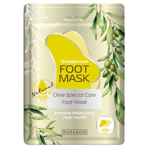 RARASKIN Rara Skin Питательная маска для ног с оливой Olive Special Care Foot Mask