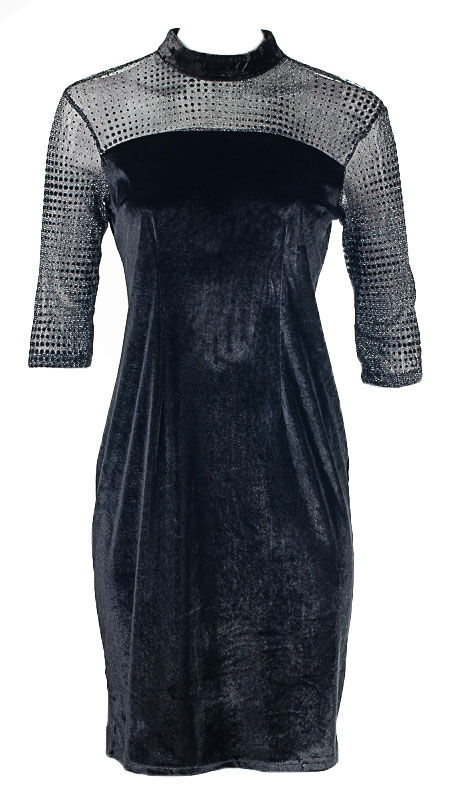 Женское платье бархатное вечернее 250431, размер 42, 44, 46, 48