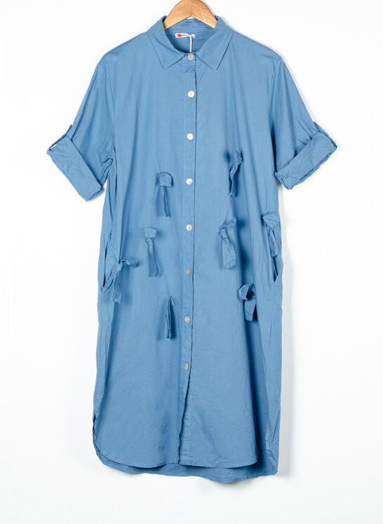 Женское платье рубашка на пуговицах 249001 размер 50 - 54