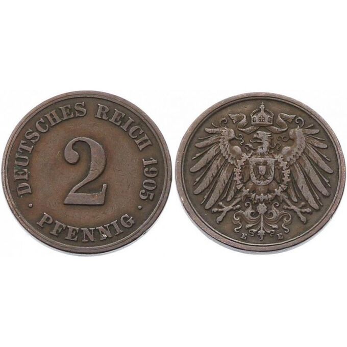 Монеты Германии 1905 года. Монеты Германии 1873 года.