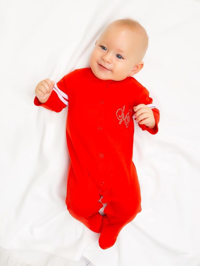 Luxury Baby Комбинезон для мальчика &quot;Спорт-10&quot; (красный)
