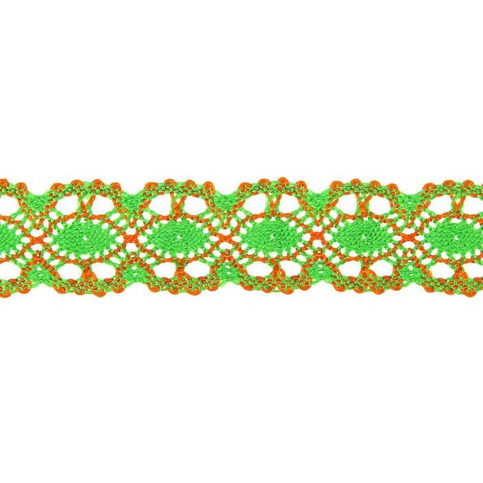 СИМА-ЛЕНД Тесьма плетёная оранжево-зелёная в рулоне 20 метров